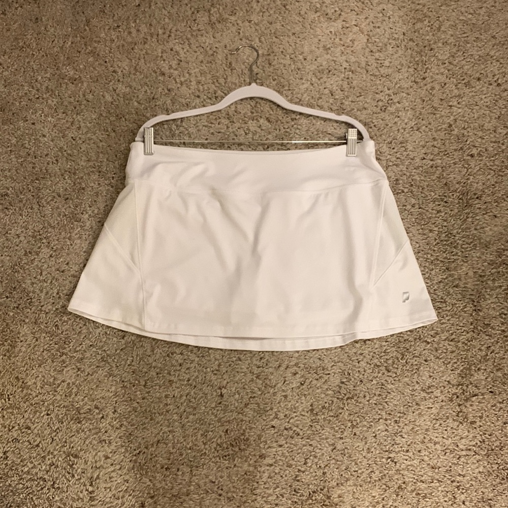 White golf skirt